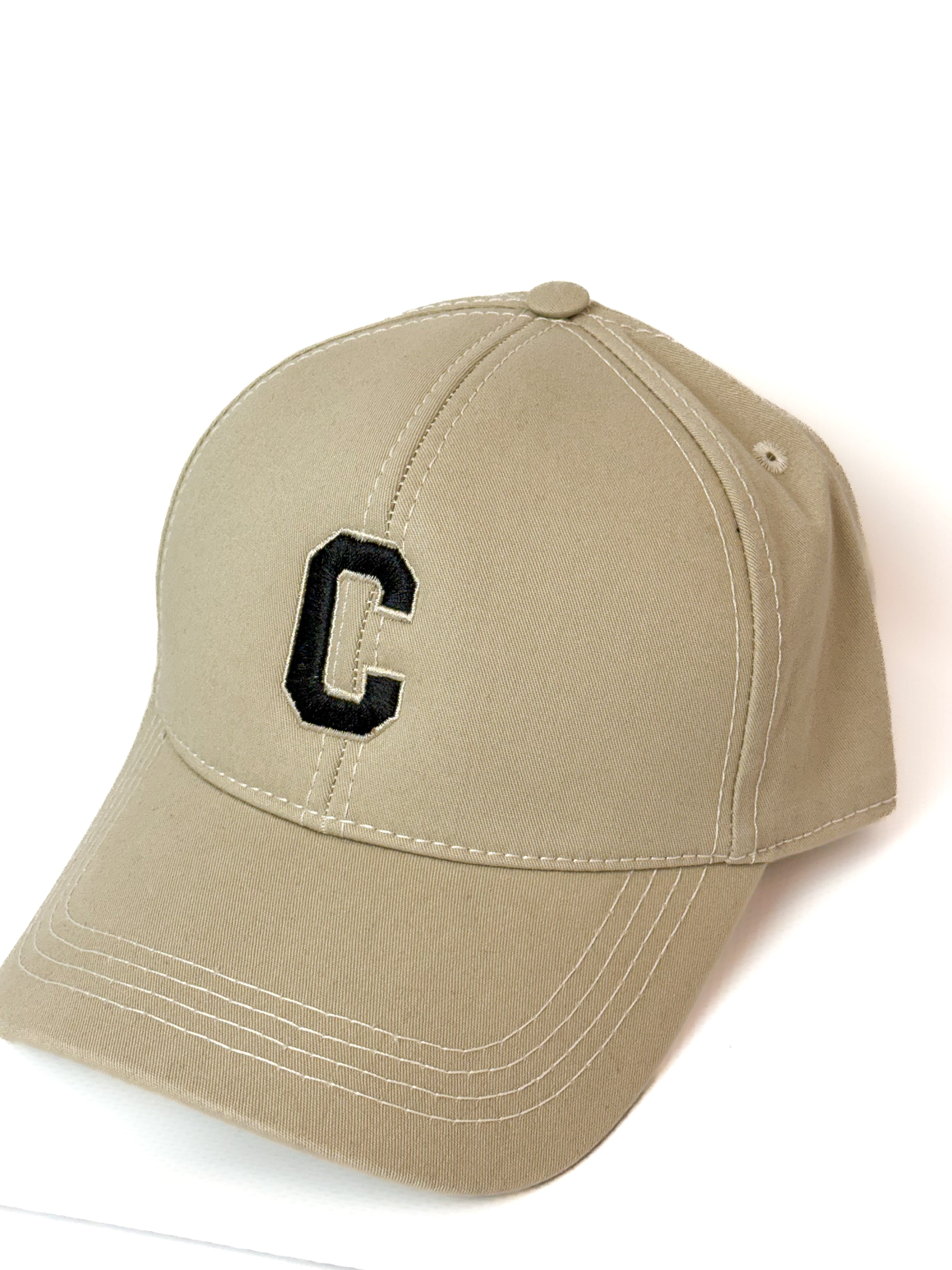 Initials Beige Signature Cap