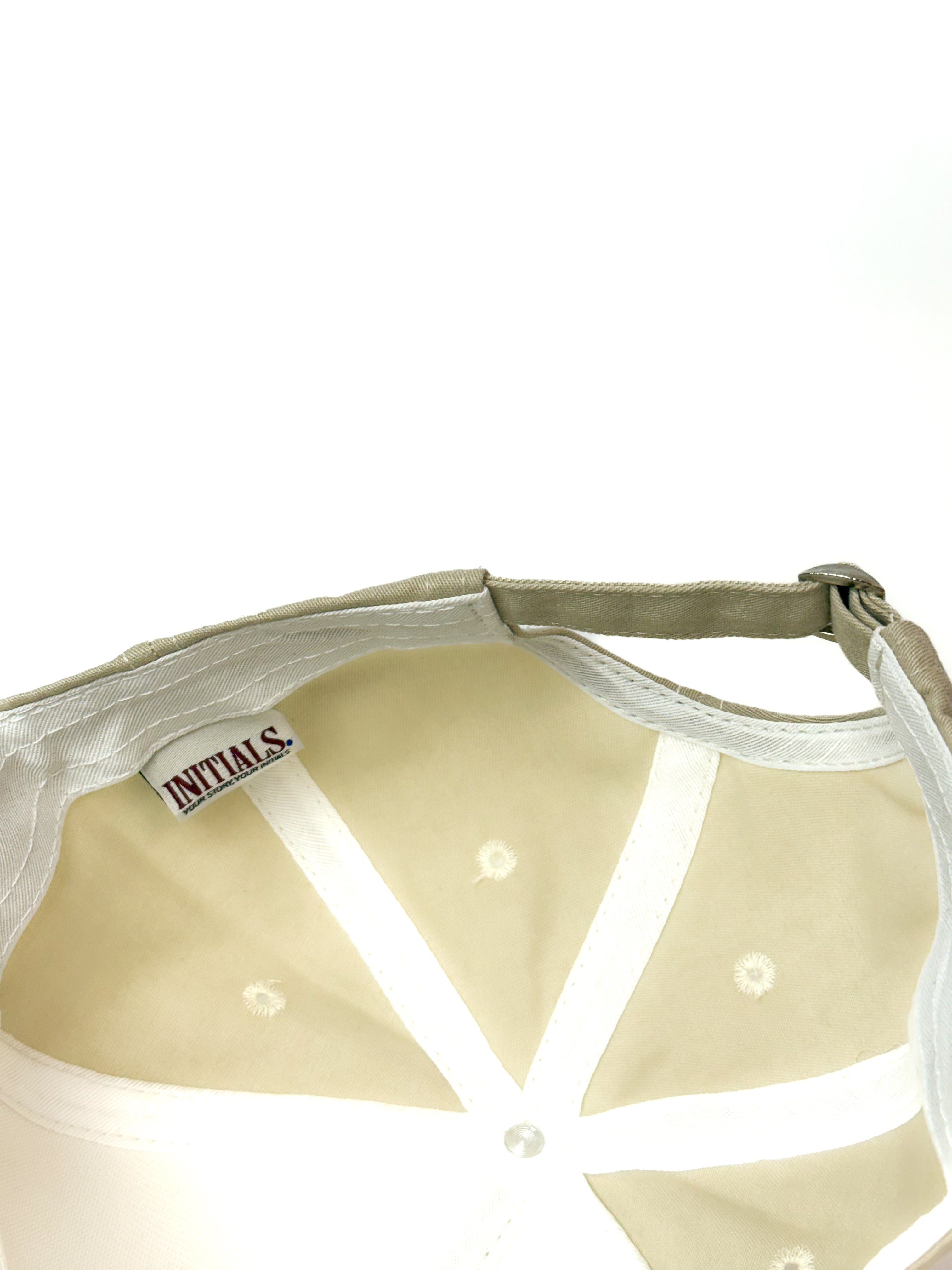 Initials Beige Signature Cap