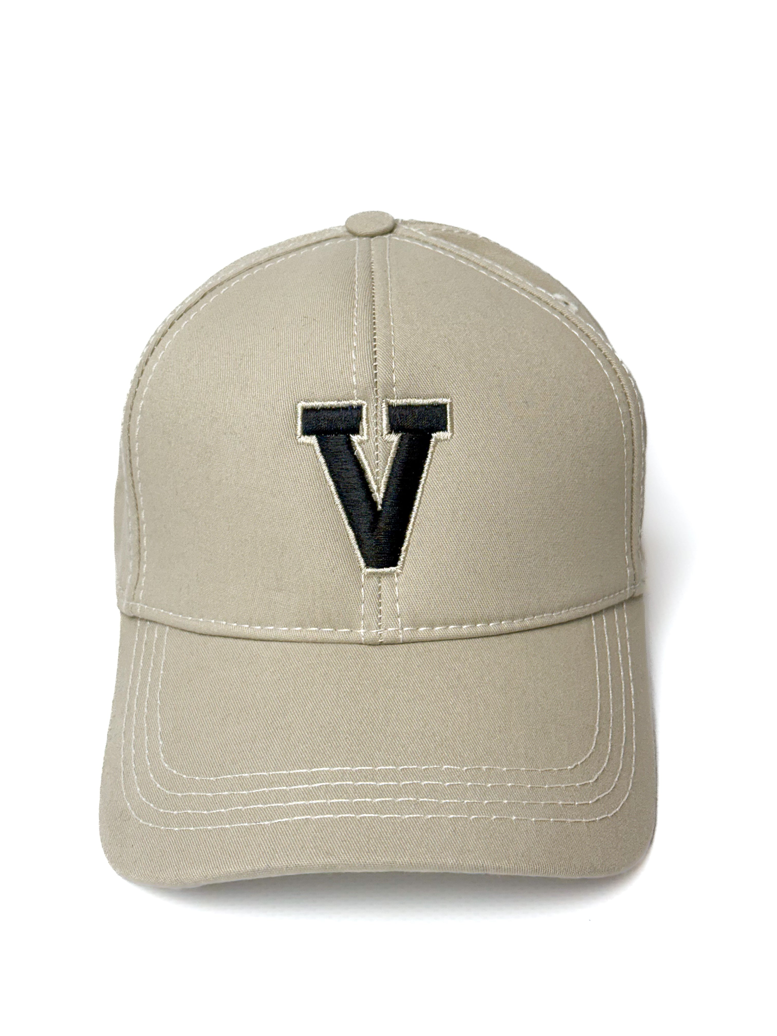 Initials Beige Signature Cap