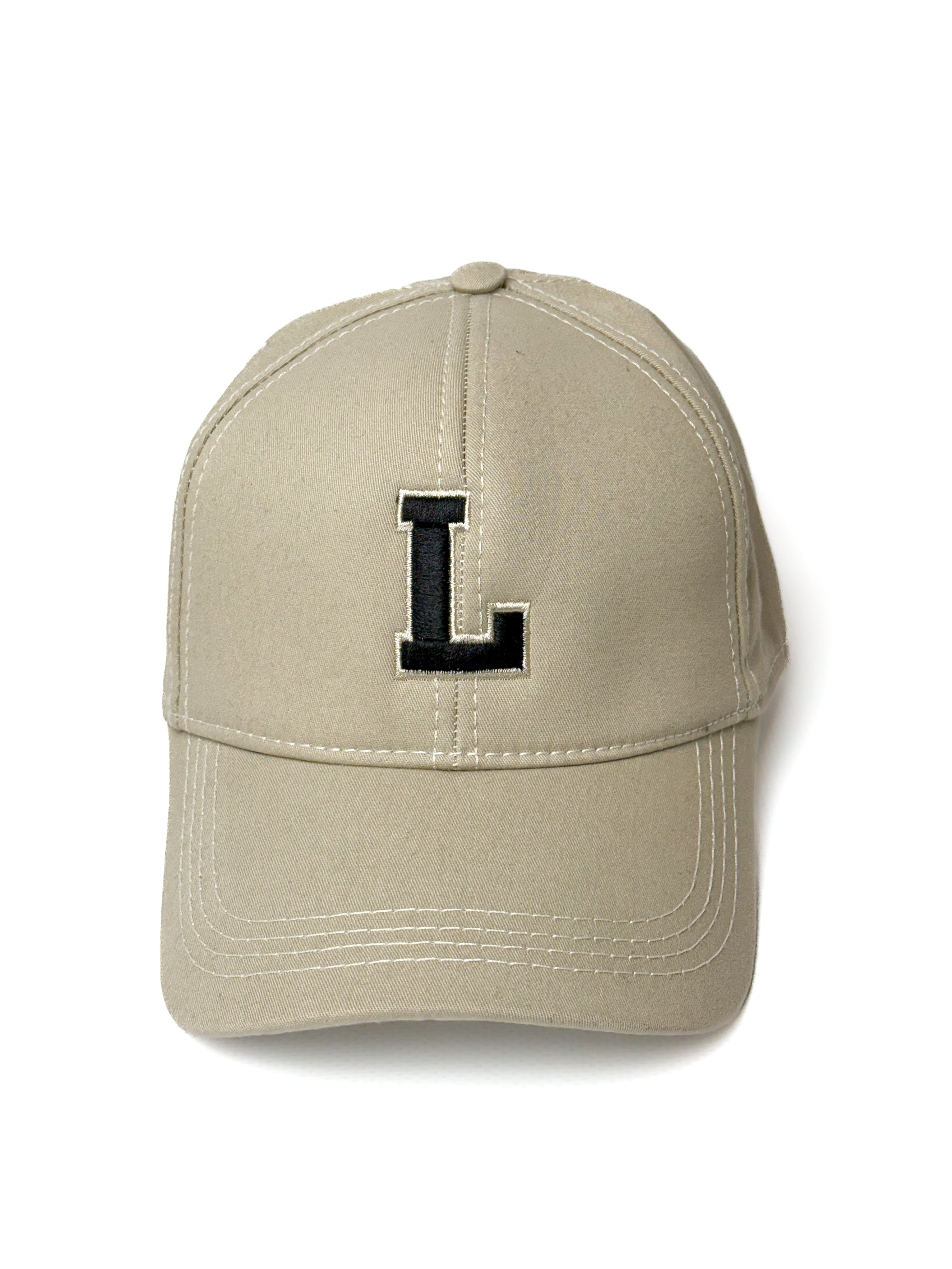 Initials Beige Signature Cap