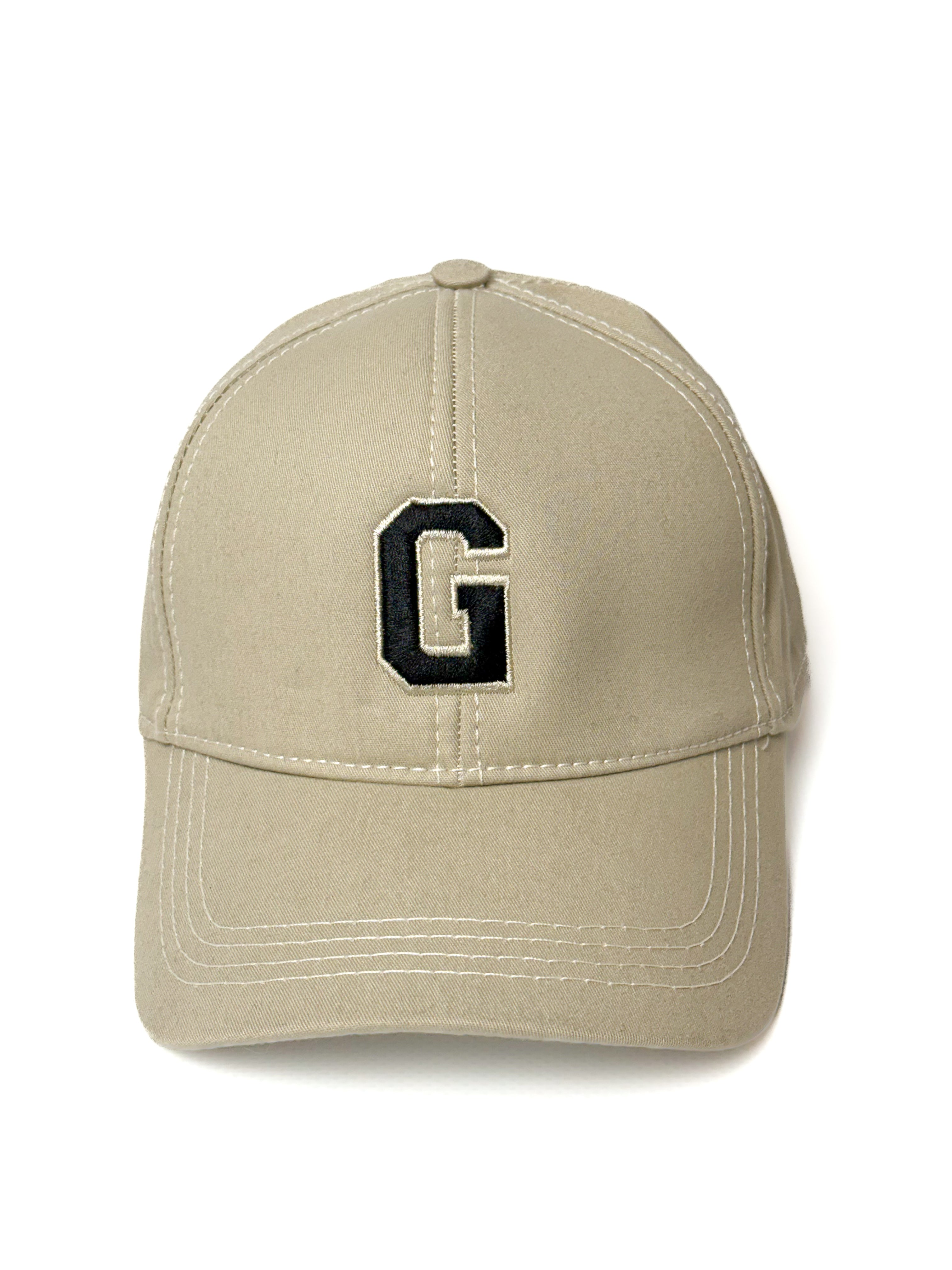 Initials Beige Signature Cap
