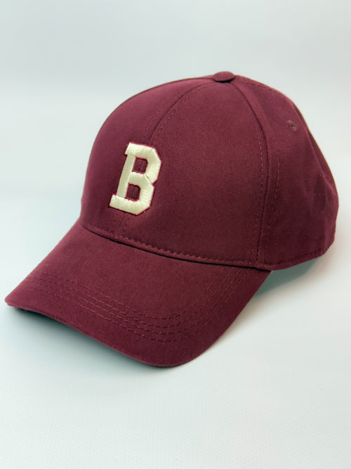 Initials Bordeaux Signature Cap
