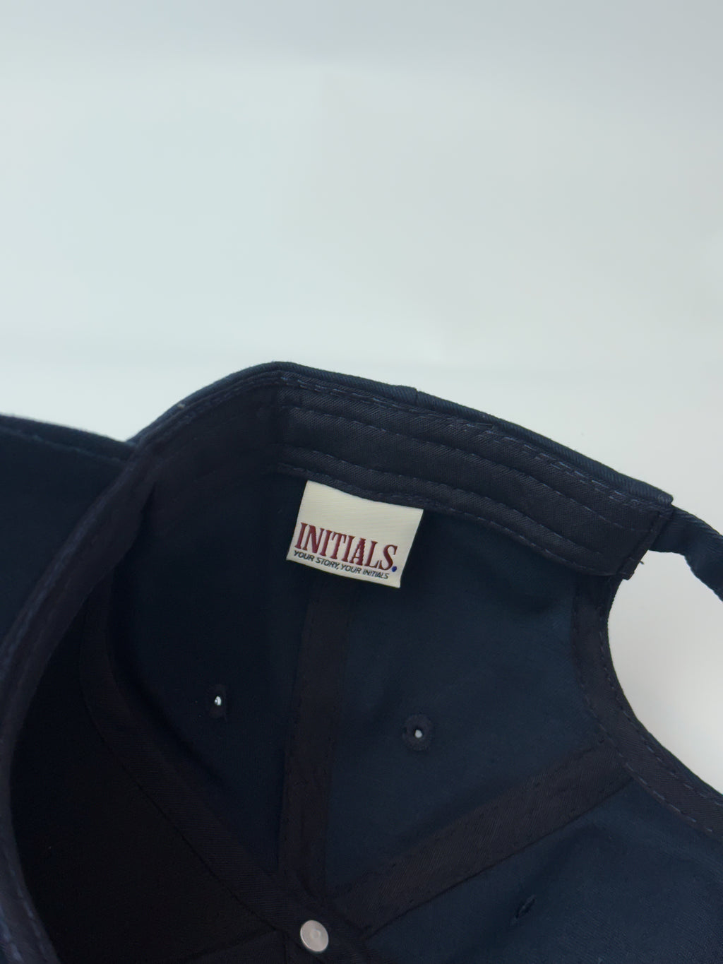 Initial Cap Navy | Embroidered Letter Cap INITIALS